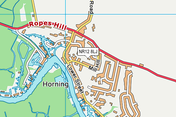 NR12 8LJ map - OS VectorMap District (Ordnance Survey) NR12 8LJ map - OS VectorMap District (Ordnance Survey)