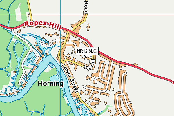 NR12 8LQ map - OS VectorMap District (Ordnance Survey) NR12 8LQ map - OS VectorMap District (Ordnance Survey)