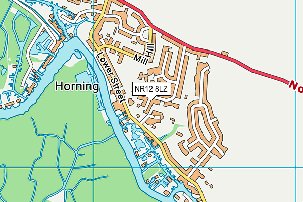 NR12 8LZ map - OS VectorMap District (Ordnance Survey) NR12 8LZ map - OS VectorMap District (Ordnance Survey)