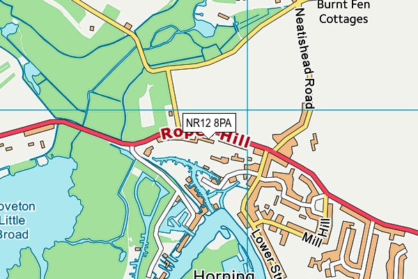 NR12 8PA map - OS VectorMap District (Ordnance Survey) NR12 8PA map - OS VectorMap District (Ordnance Survey)