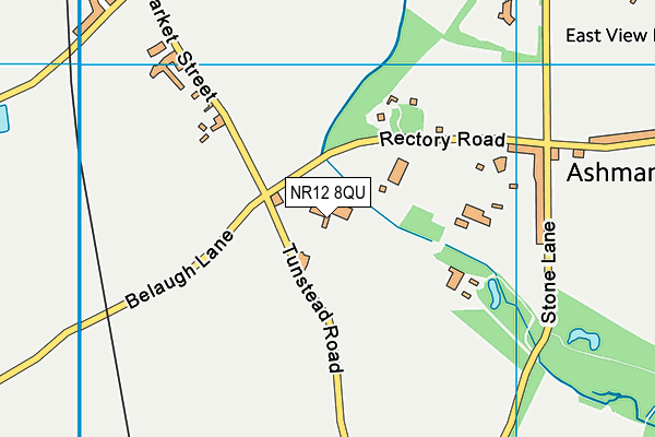 NR12 8QU map - OS VectorMap District (Ordnance Survey) NR12 8QU map - OS VectorMap District (Ordnance Survey)