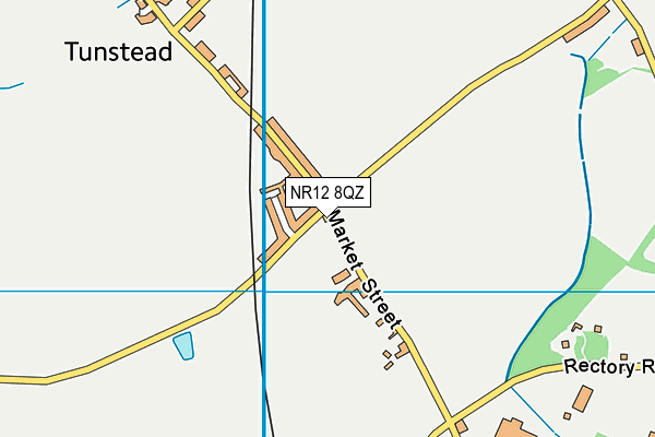 NR12 8QZ map - OS VectorMap District (Ordnance Survey) NR12 8QZ map - OS VectorMap District (Ordnance Survey)