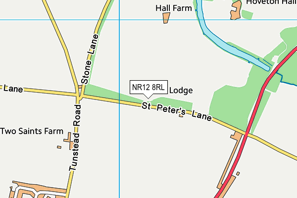 NR12 8RL map - OS VectorMap District (Ordnance Survey) NR12 8RL map - OS VectorMap District (Ordnance Survey)