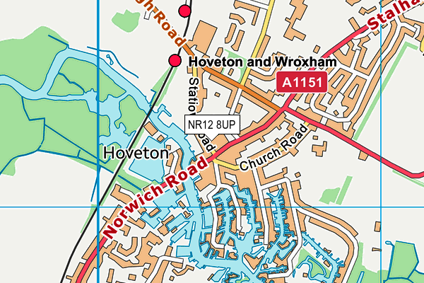 NR12 8UP map - OS VectorMap District (Ordnance Survey) NR12 8UP map - OS VectorMap District (Ordnance Survey)