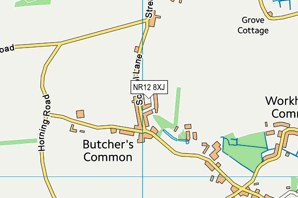 NR12 8XJ map - OS VectorMap District (Ordnance Survey)