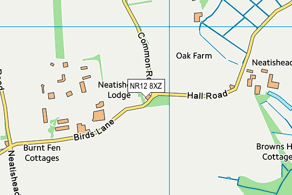NR12 8XZ map - OS VectorMap District (Ordnance Survey) NR12 8XZ map - OS VectorMap District (Ordnance Survey)