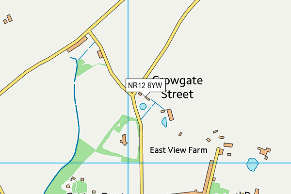NR12 8YW map - OS VectorMap District (Ordnance Survey)