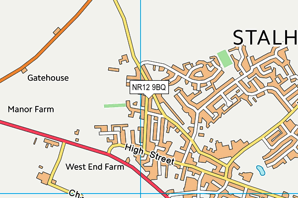 NR12 9BQ map - OS VectorMap District (Ordnance Survey)