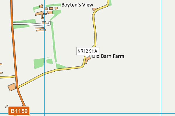 NR12 9HA map - OS VectorMap District (Ordnance Survey)