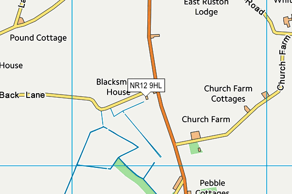 NR12 9HL map - OS VectorMap District (Ordnance Survey) NR12 9HL map - OS VectorMap District (Ordnance Survey)