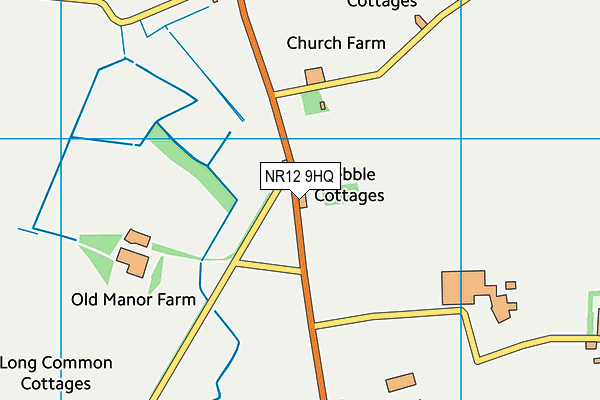 NR12 9HQ map - OS VectorMap District (Ordnance Survey) NR12 9HQ map - OS VectorMap District (Ordnance Survey)
