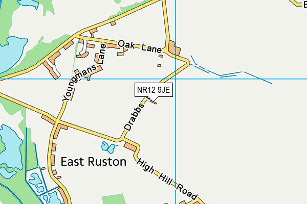 NR12 9JE map - OS VectorMap District (Ordnance Survey) NR12 9JE map - OS VectorMap District (Ordnance Survey)