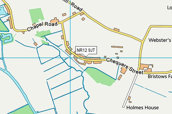 NR12 9JT map - OS VectorMap District (Ordnance Survey) NR12 9JT map - OS VectorMap District (Ordnance Survey)
