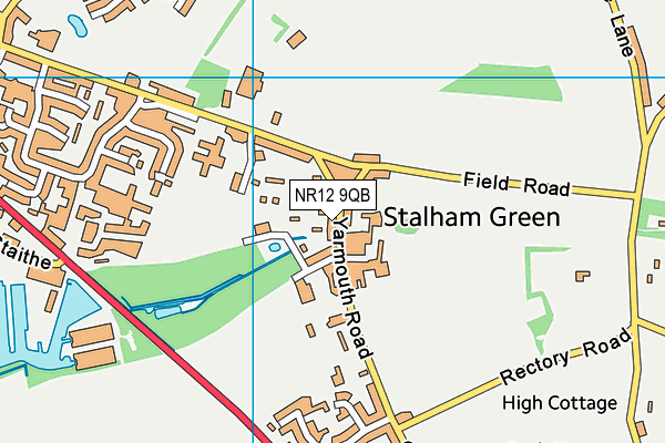NR12 9QB map - OS VectorMap District (Ordnance Survey) NR12 9QB map - OS VectorMap District (Ordnance Survey)