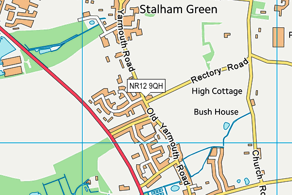 NR12 9QH map - OS VectorMap District (Ordnance Survey)