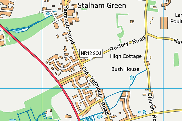 NR12 9QJ map - OS VectorMap District (Ordnance Survey)