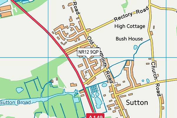 NR12 9QP map - OS VectorMap District (Ordnance Survey)