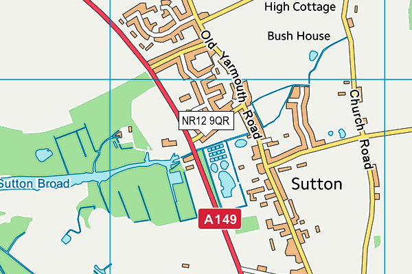 NR12 9QR map - OS VectorMap District (Ordnance Survey) NR12 9QR map - OS VectorMap District (Ordnance Survey)