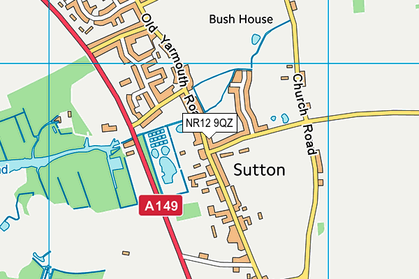 NR12 9QZ map - OS VectorMap District (Ordnance Survey)