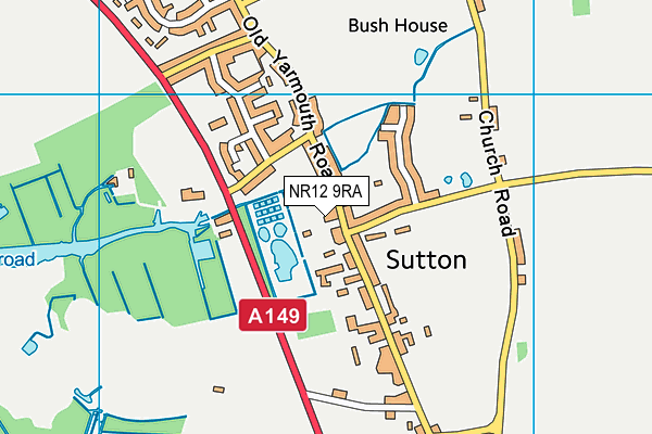 NR12 9RA map - OS VectorMap District (Ordnance Survey) NR12 9RA map - OS VectorMap District (Ordnance Survey)