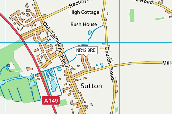 NR12 9RE map - OS VectorMap District (Ordnance Survey) NR12 9RE map - OS VectorMap District (Ordnance Survey)