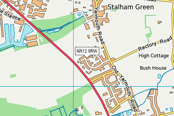NR12 9RW map - OS VectorMap District (Ordnance Survey) NR12 9RW map - OS VectorMap District (Ordnance Survey)