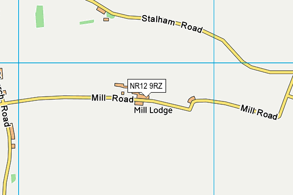 NR12 9RZ map - OS VectorMap District (Ordnance Survey) NR12 9RZ map - OS VectorMap District (Ordnance Survey)