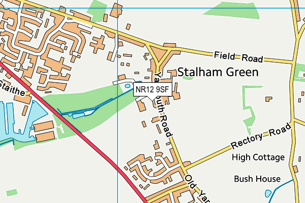 NR12 9SF map - OS VectorMap District (Ordnance Survey) NR12 9SF map - OS VectorMap District (Ordnance Survey)