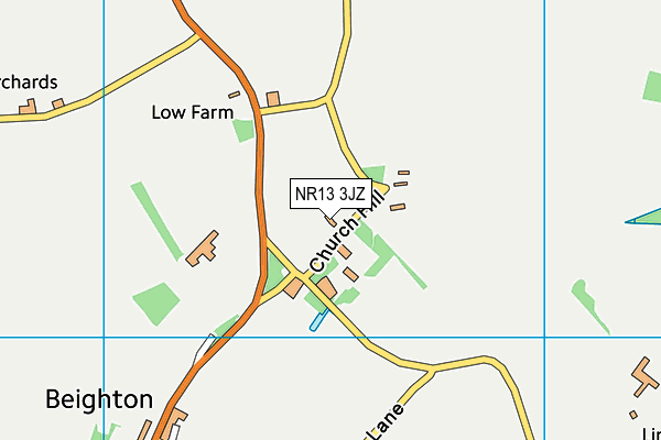 NR13 3JZ map - OS VectorMap District (Ordnance Survey) NR13 3JZ map - OS VectorMap District (Ordnance Survey)