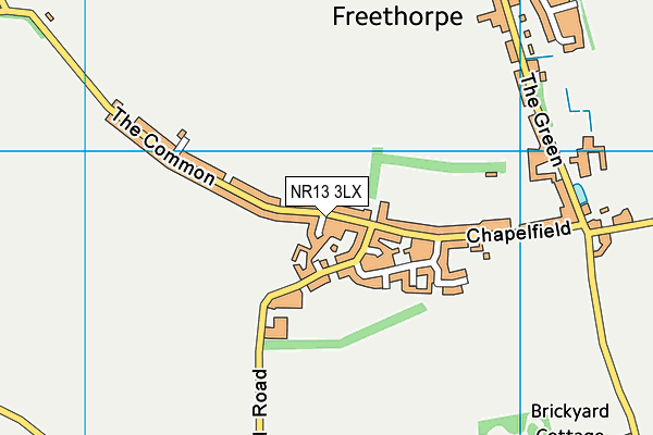 NR13 3LX map - OS VectorMap District (Ordnance Survey) NR13 3LX map - OS VectorMap District (Ordnance Survey)