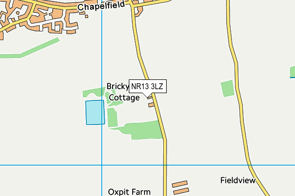 NR13 3LZ map - OS VectorMap District (Ordnance Survey)