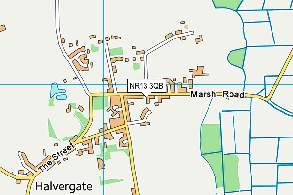 NR13 3QB map - OS VectorMap District (Ordnance Survey) NR13 3QB map - OS VectorMap District (Ordnance Survey)
