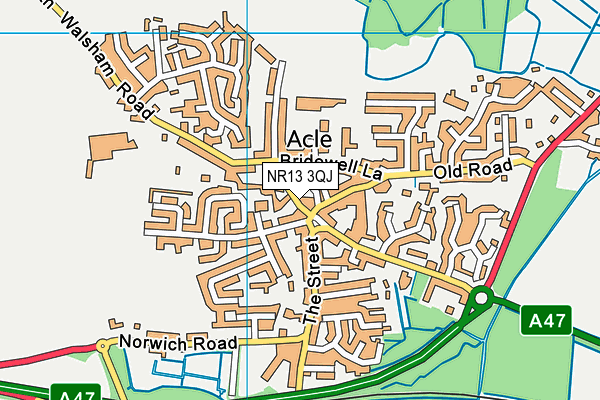 NR13 3QJ map - OS VectorMap District (Ordnance Survey) NR13 3QJ map - OS VectorMap District (Ordnance Survey)