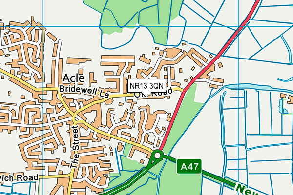 NR13 3QN map - OS VectorMap District (Ordnance Survey) NR13 3QN map - OS VectorMap District (Ordnance Survey)