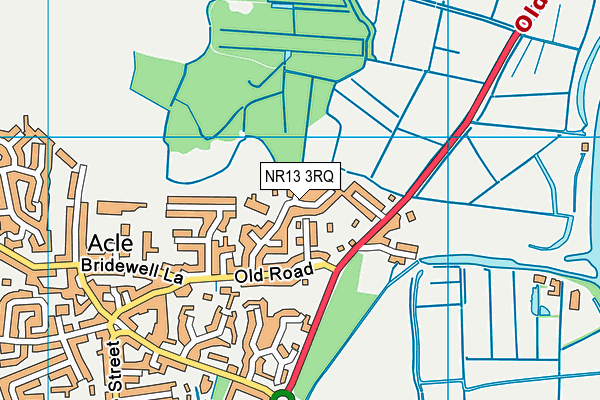 NR13 3RQ map - OS VectorMap District (Ordnance Survey) NR13 3RQ map - OS VectorMap District (Ordnance Survey)