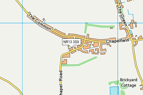 NR13 3SX map - OS VectorMap District (Ordnance Survey) NR13 3SX map - OS VectorMap District (Ordnance Survey)