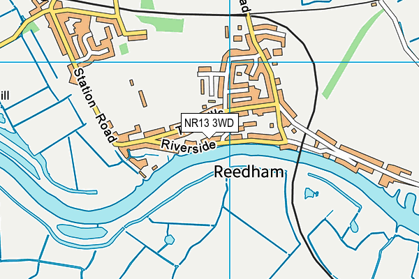 NR13 3WD map - OS VectorMap District (Ordnance Survey) NR13 3WD map - OS VectorMap District (Ordnance Survey)