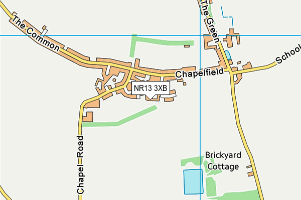 NR13 3XB map - OS VectorMap District (Ordnance Survey) NR13 3XB map - OS VectorMap District (Ordnance Survey)