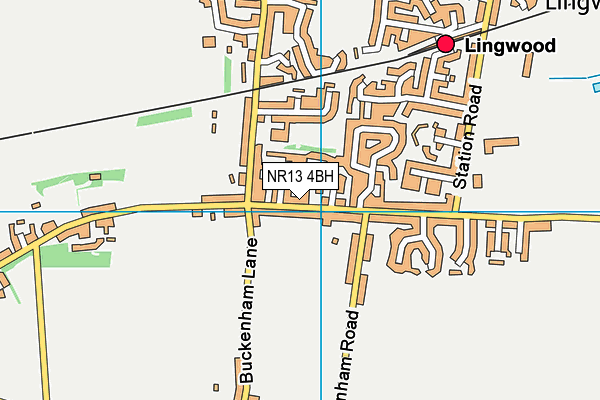NR13 4BH map - OS VectorMap District (Ordnance Survey) NR13 4BH map - OS VectorMap District (Ordnance Survey)