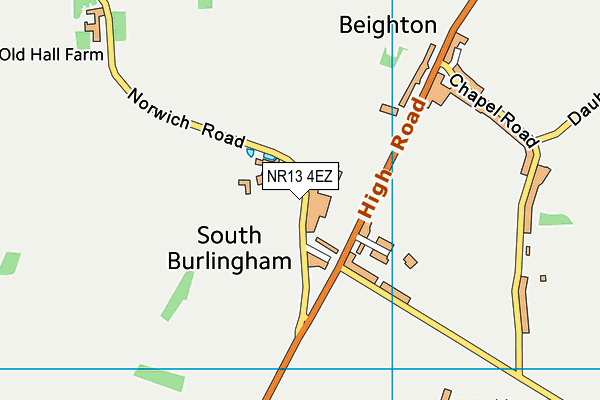 NR13 4EZ map - OS VectorMap District (Ordnance Survey) NR13 4EZ map - OS VectorMap District (Ordnance Survey)