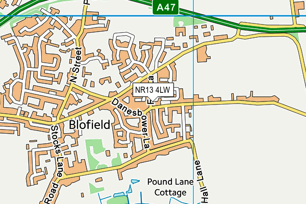 NR13 4LW map - OS VectorMap District (Ordnance Survey)