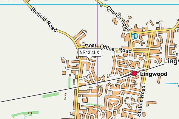 NR13 4LX map - OS VectorMap District (Ordnance Survey) NR13 4LX map - OS VectorMap District (Ordnance Survey)