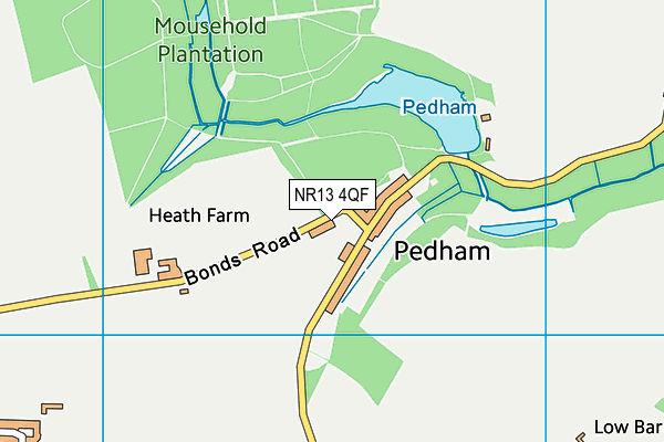 NR13 4QF map - OS VectorMap District (Ordnance Survey) NR13 4QF map - OS VectorMap District (Ordnance Survey)