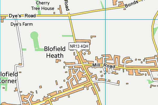 NR13 4QH map - OS VectorMap District (Ordnance Survey)