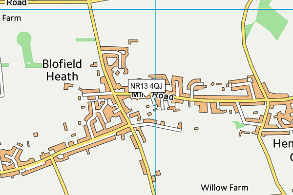 NR13 4QJ map - OS VectorMap District (Ordnance Survey) NR13 4QJ map - OS VectorMap District (Ordnance Survey)