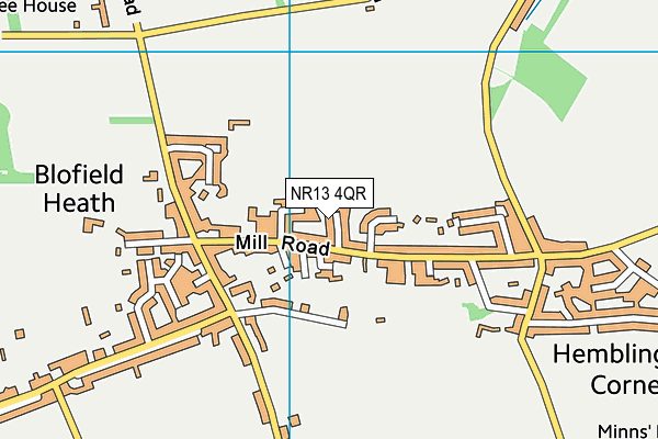 NR13 4QR map - OS VectorMap District (Ordnance Survey) NR13 4QR map - OS VectorMap District (Ordnance Survey)