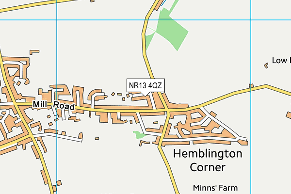 NR13 4QZ map - OS VectorMap District (Ordnance Survey)