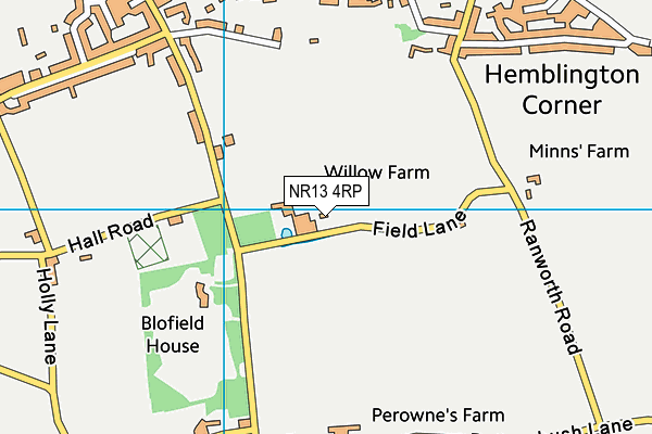 NR13 4RP map - OS VectorMap District (Ordnance Survey) NR13 4RP map - OS VectorMap District (Ordnance Survey)