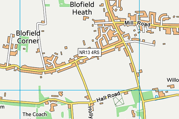 NR13 4RS map - OS VectorMap District (Ordnance Survey) NR13 4RS map - OS VectorMap District (Ordnance Survey)