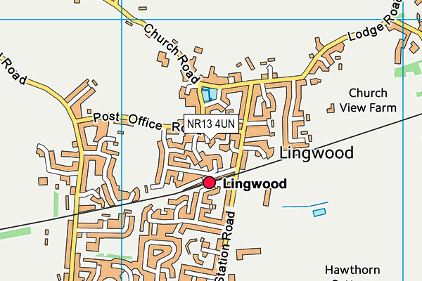 NR13 4UN map - OS VectorMap District (Ordnance Survey)